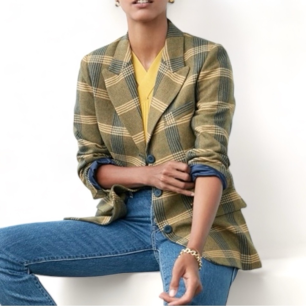 NWOT Daniel Rainn Plaid Blazer Button Front
Size Small - Picture 2 of 11